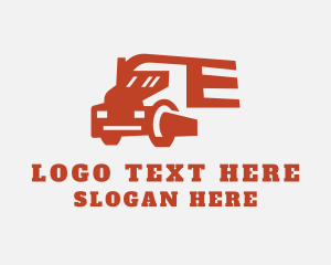 Courier Service - Freight Delivery Vehicle logo design