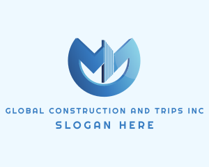 Global Real Estate Company logo design