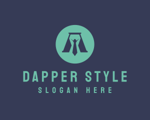 Dapper - Executive Necktie Letter A logo design