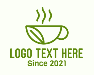 Matcha Tea - Leaf Herb Drink logo design