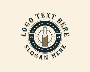 Stein Glass - Hipster Liquor Pub logo design