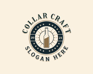 Hipster Liquor Pub logo design