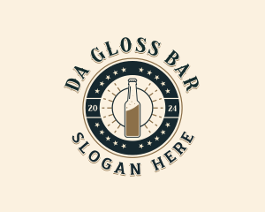 Hipster Liquor Pub logo design