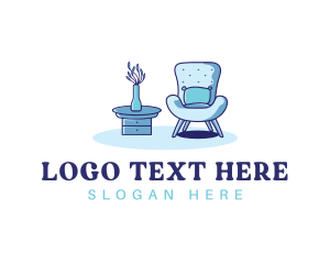 Seat - Sofa Table Furnitures logo design