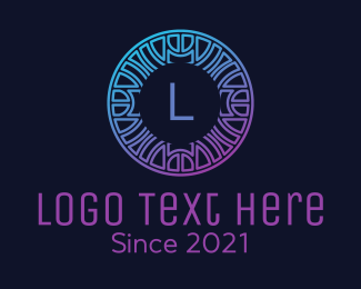 Intricate Maze Letter  Logo