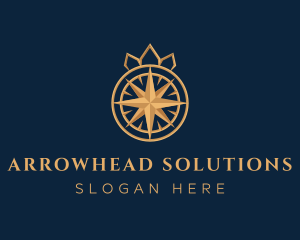 Premium Compass Crown logo design