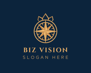 Premium Compass Crown logo design