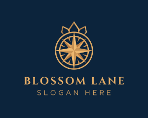 Premium Compass Crown logo design