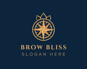 Premium Compass Crown logo design