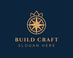 Premium Compass Crown logo design