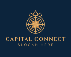 Premium Compass Crown logo design