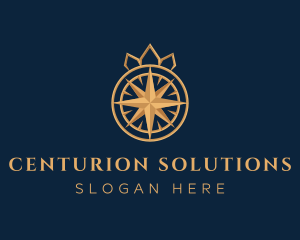 Premium Compass Crown logo design