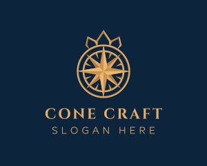 Premium Compass Crown logo design