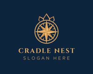 Premium Compass Crown logo design