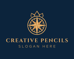 Premium Compass Crown logo design