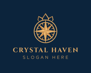 Premium Compass Crown logo design