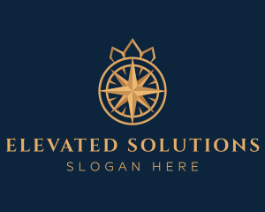 Premium Compass Crown logo design