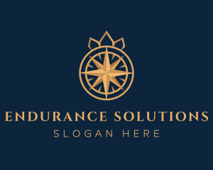 Premium Compass Crown logo design