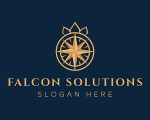 Premium Compass Crown logo design