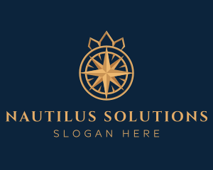 Premium Compass Crown logo design