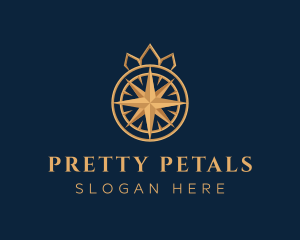 Premium Compass Crown logo design