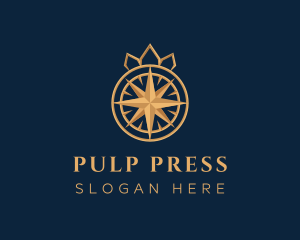 Premium Compass Crown logo design