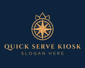 Premium Compass Crown logo design