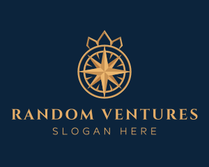 Premium Compass Crown logo design