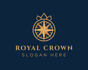 Premium Compass Crown logo design