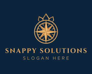 Premium Compass Crown logo design