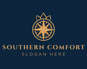 Premium Compass Crown logo design