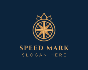 Premium Compass Crown logo design