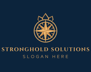 Premium Compass Crown logo design