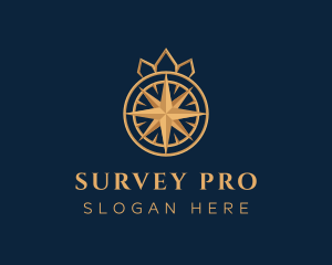 Premium Compass Crown logo design