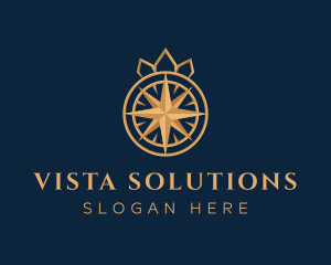 Premium Compass Crown logo design