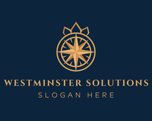 Premium Compass Crown logo design