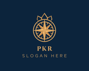 Premium Compass Crown logo design