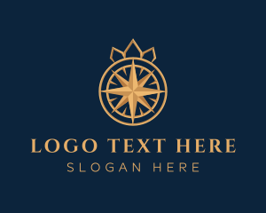 Hotel - Premium Compass Crown logo design