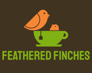 Pigeon Green Tea  logo design