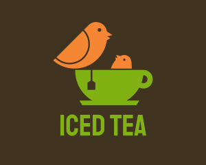 Pigeon Green Tea  logo design