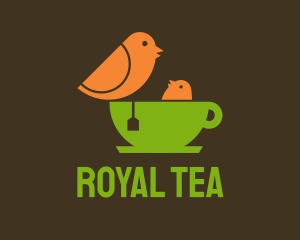 Pigeon Green Tea  logo design