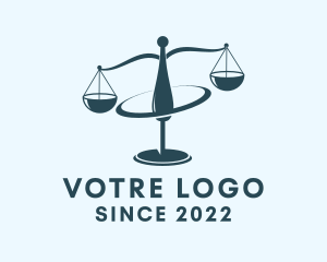 Legal Scale Orbit logo design