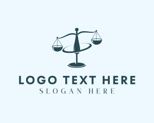 University - Legal Scale Orbit logo design