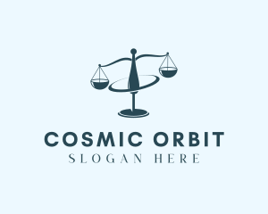 Legal Scale Orbit logo design