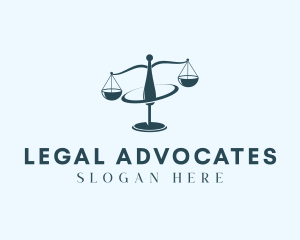 Legal Scale Orbit logo design