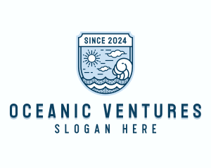 Surfer Ocean Tide logo design