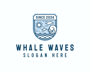 Surfer Ocean Tide logo design