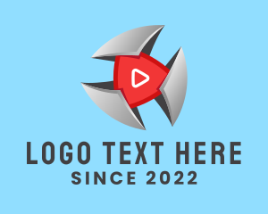 Youtuber - Digital Media Player App logo design