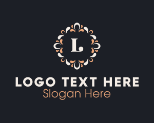 Letter - Floral Handicraft Pattern logo design
