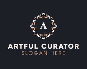 Floral Handicraft Pattern  logo design